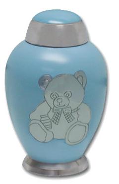 Blue Teddy Bear Urn