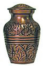 Copper Oak Keepsake Urn