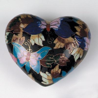 Butterfly Garden Heart Keepsake Urn