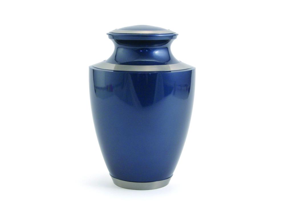 Products > Trinity Midnight Blue Urn | Rose Family Funeral Home