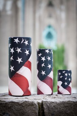 US Flag Scattering Urn - Large