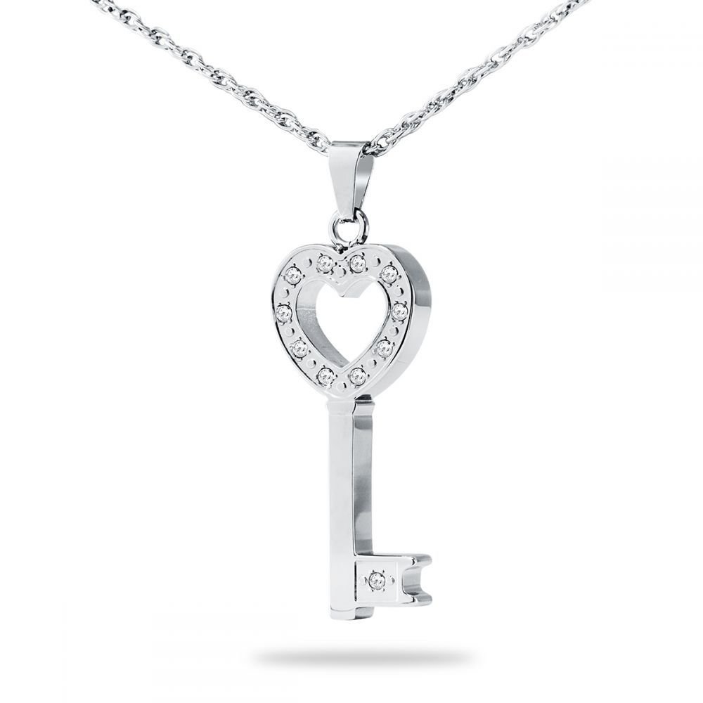Lockit Key pendant, white gold and diamonds - Categories